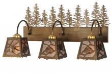 Meyda Green 143443 - 28"L Spruce Pine 3 LT Vanity Light