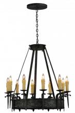 Meyda Green 144262 - 36"W Costello 10 LT Chandelier