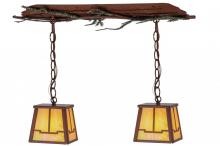 Meyda Green 144412 - 26" Long Pine Branch Valley View 2 Light Island Pendant