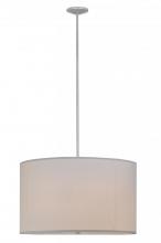 Meyda Green 145853 - 36"W Cilindro White Textrene Pendant