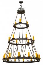 Meyda Green 147244 - 54"W Lakeshore 21 LT Three Tier Chandelier