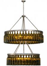 Meyda Green 150900 - 46"W Tuscan Vineyard Estate 80 Wine Bottle Two Tier Chandelier