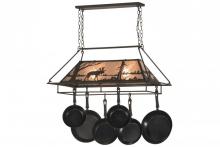 Meyda Green 152951 - 39"L Moose at Lake Pot Rack