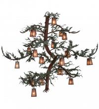 Meyda Green 154790 - 91"W Pine Branch Valley View 18 LT Chandelier