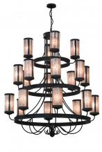 Meyda Green 156557 - 60"W Nehring 20 LT Three Tier Chandelier