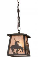 Meyda Green 160878 - 7" Square Trails End Pendant