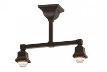 Meyda Green 173749 - 15"L Timeless Bronze 2 LT Semi-Flushmount Hardware