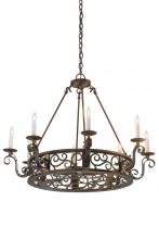 Meyda Green 174068 - 36"W Delano 8 LT Chandelier