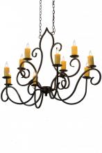 Meyda Green 178811 - 48" Long Clifton 10 Light Oblong Chandelier