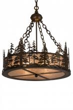 Meyda Green 182298 - 23"W Tall Pines Inverted Pendant