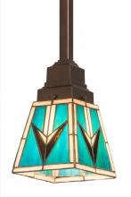 Meyda Green 187890 - 5"Sq Valencia Mission Mini Pendant