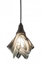 Meyda Green 189052 - 10"W Metro Fusion Noir Swirl Mini Pendant