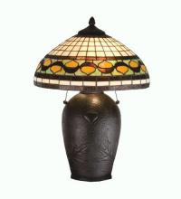 Meyda Green 19169 - 23"H Tiffany Acorn Table Lamp