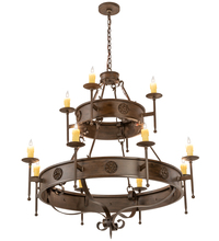 Meyda Green 199188 - 48" Wide Lorenzo 12 Light Two Tier Chandelier