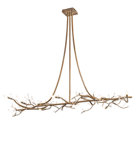 Meyda Green 203772 - 72" Long Winter Solstice Budding Chandelier