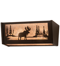 Meyda Green 205094 - 16" Wide Moose at Lake Vanity Light