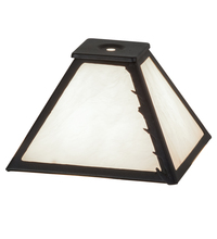 Meyda Green 210849 - 8" Square Leaf Edge Shade