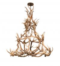 Meyda Green 212273 - 72" Wide Antlers Elk 16 Light Chandelier