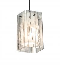 Meyda Green 226315 - 5" Square Metro Fusion Branches Quadrato Mini Pendant