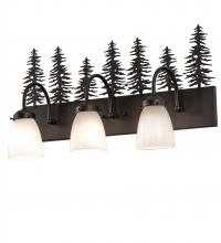 Meyda Green 244169 - 24" Wide Tall Pines 3 Light Vanity Light