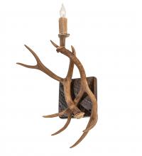 Meyda Green 247849 - 14" Wide Antlers Elk & Mule Deer Wall Sconce