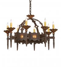 Meyda Green 250741 - 28" Wide Antibes 8 Light Chandelier