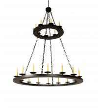 Meyda Green 251559 - 60" Wide Loxley 24 Light Two Tier Chandelier