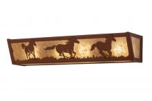 Meyda Green 254836 - 24" Wide Running Horses Vanity Light