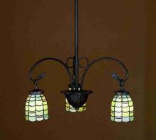 Meyda Green 27413 - 26"W Sea Scallop 3 LT Chandelier