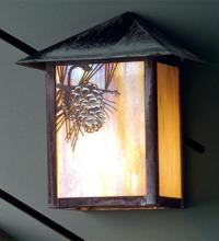 Meyda Green 41232 - 9"W Seneca Winter Pine Wall Sconce