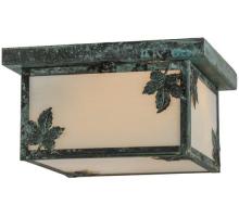 Meyda Green 46170 - 12"Sq Hyde Park Maple Leaf Flushmount