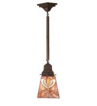 Meyda Green 49136 - 5"Sq Glasgow Bungalow Mini Pendant