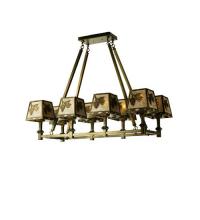 Meyda Green 50837 - 38"L Balsam Pine 8 LT Oblong Chandelier