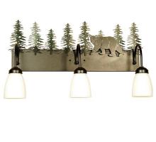 Meyda Green 51064 - 27" Wide Lone Bear 3 Light Vanity