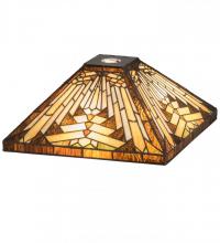 Meyda Green 65907 - 14" Square Nuevo Mission Shade