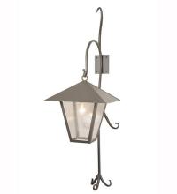 Meyda Green 82331 - 18"W Vine Lantern Shepherd's Hook Outdoor Wall Sconce