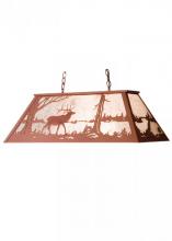 Meyda Green 98815 - 48" Long Elk at Lake Oblong Pendant