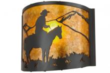 Meyda Green 99773 - 12"W Cowboy Wall Sconce