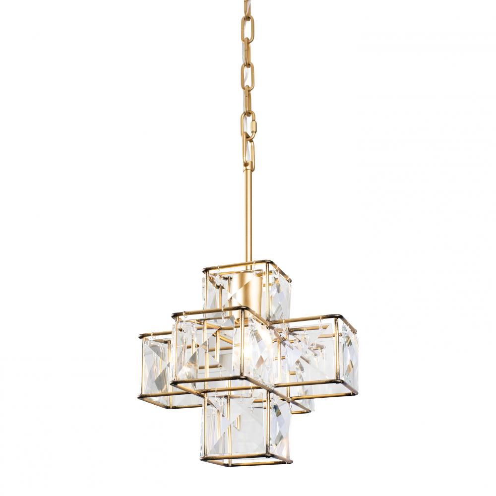 Cubic 1-Lt Pendant - Calypso Gold