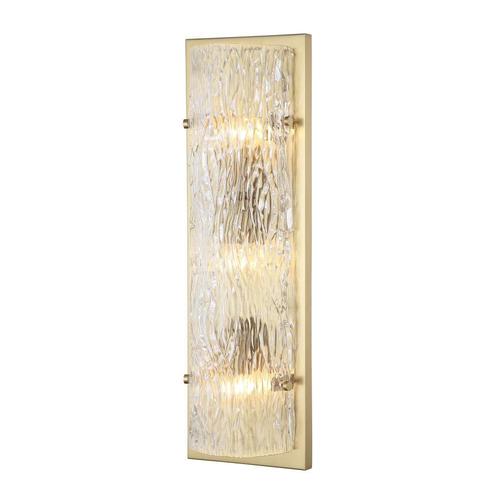 Morgan 3-Lt Sconce - Satin Brass