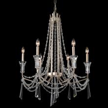 Varaluz 270C06TR - Barcelona 6-Lt Crystal Chandelier - Transcend Silver