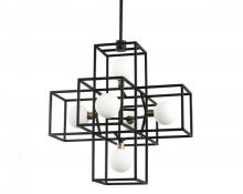 Varaluz 325P06CBHG - Plaza 6-Lt Pendant - Carbon/Havana Gold