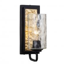 Varaluz 371W01CBFG - Hammer Time 1-Lt Sconce - Carbon/French Gold