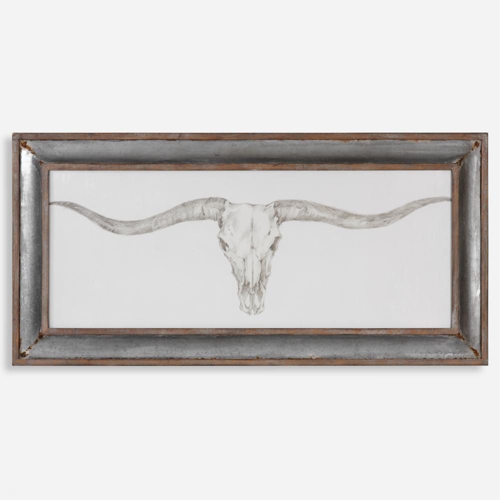 Western Skull Mount Print