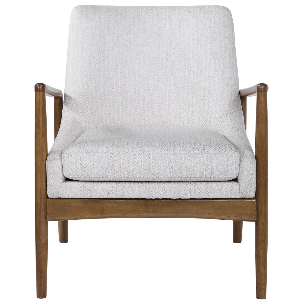 Uttermost Bev White Accent Chair