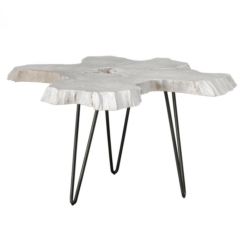 Uttermost Trillium Bleached Teak Coffee Table