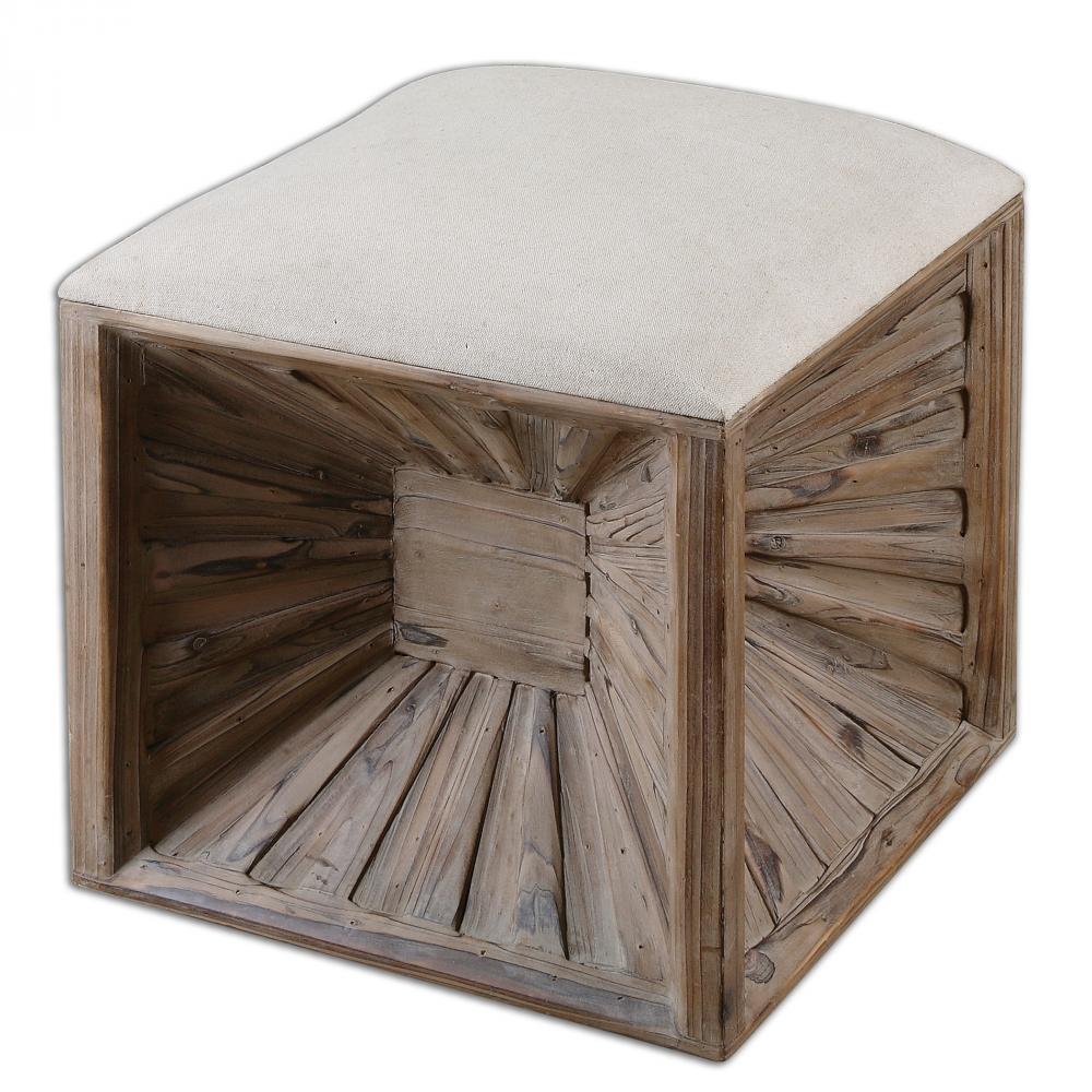 Uttermost Jia Wooden Ottoman