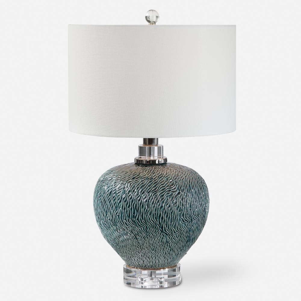 Uttermost Almera Dark Teal Table Lamp