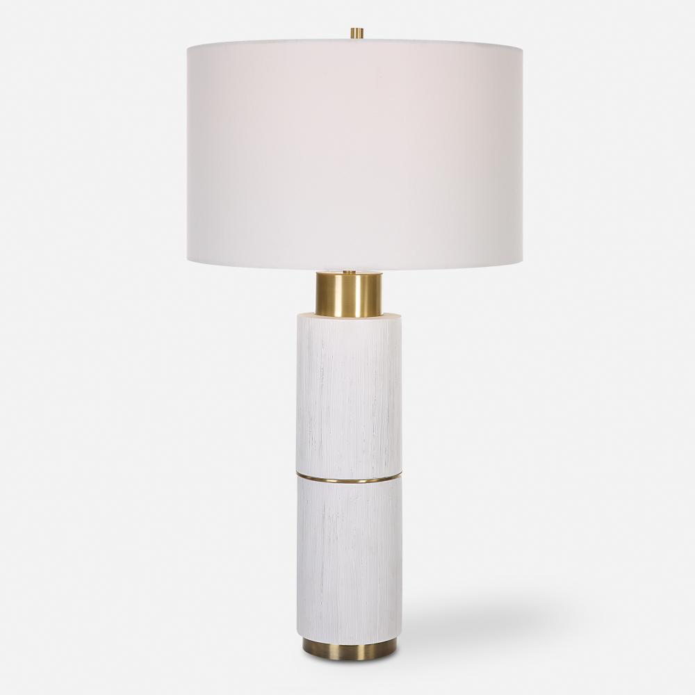 Ruse Whitewashed Table Lamp