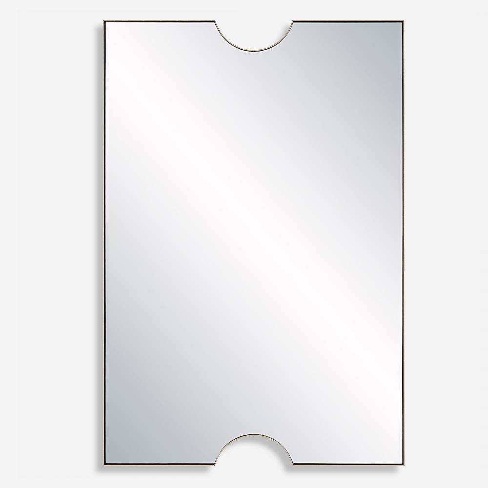 Ticket Gold Vanity Mirror